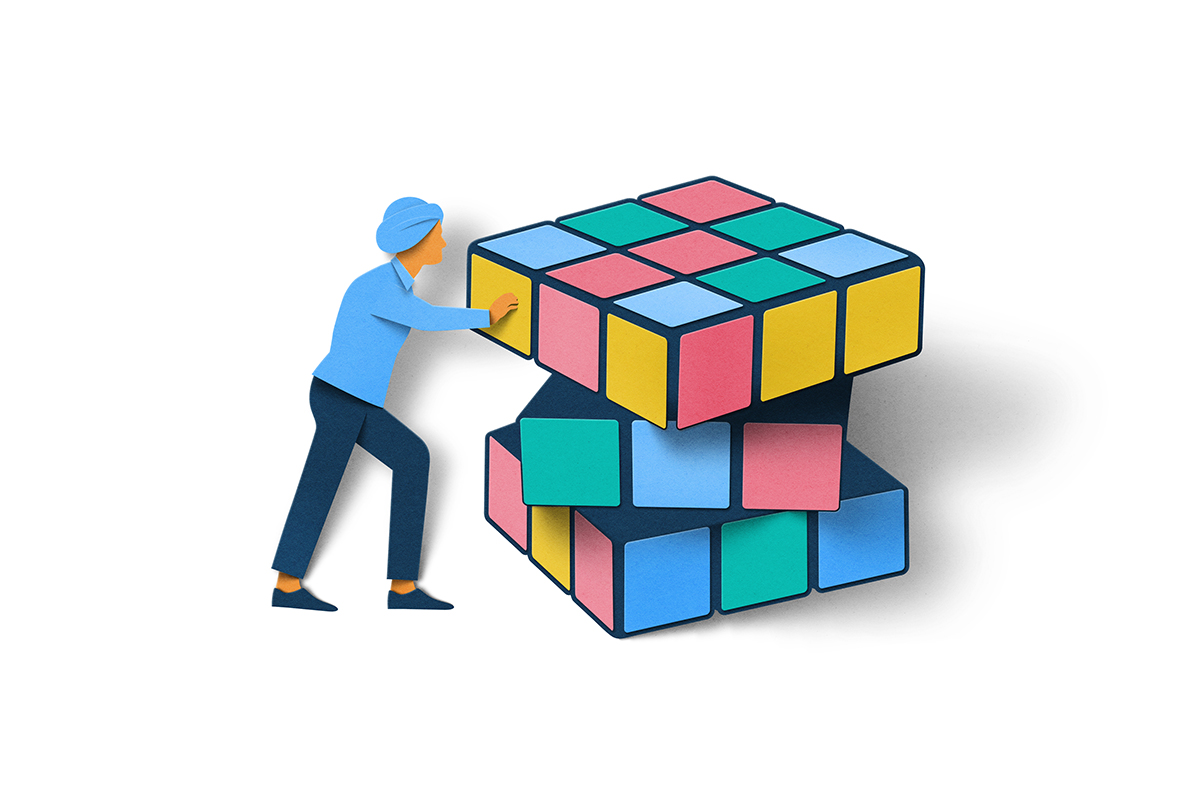 Illustration of people hugging